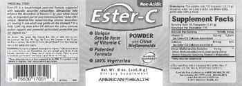 American Health Ester-C Powder With Citrus Bioflavonoids - supplement