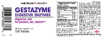 American Health Gestazyme Digestive Enzymes - supplement