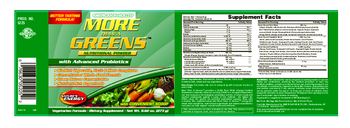 American Health More Than A Greens Nutritional Powder With Advanced Probiotics - supplement