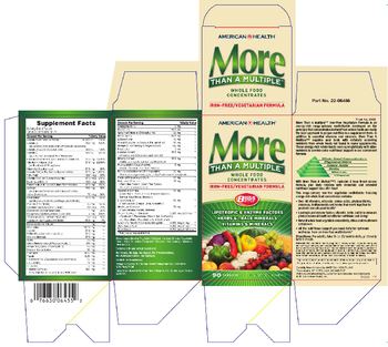 American Health More Than A Multiple Iron-Free/Vegetarian Formula - supplement