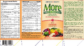 American Health More Than A Multiple With Cardio Essentials - 