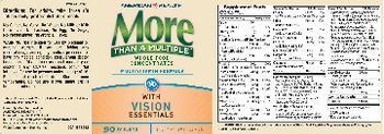 American Health More Than A Multiple With Vision Essentials - supplement