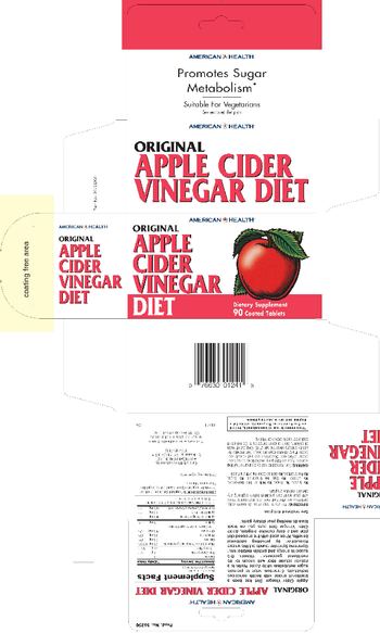 American Health Original Apple Cider Vinegar Diet - supplement