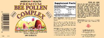 American Health Premium Bee Pollen 1000 Plus Complex - supplement