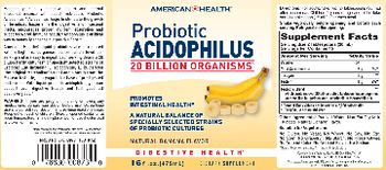 American Health Probiotic Acidophilus Natural Banana Flavor - supplement