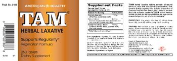 American Health TAM Herbal Laxative - supplement