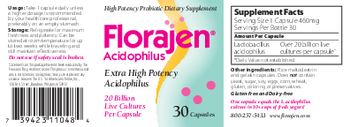 American Lifeline Florajen Acidophilus - high potency probiotic supplement