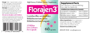 American Lifeline Florajen3 - high potency probiotic supplement