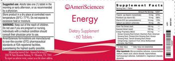 AmeriSciences Energy - supplement