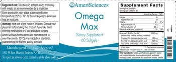 AmeriSciences Omega Max - supplement