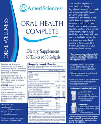 AmeriSciences Oral Health Complete - supplement