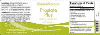 AmeriSciences Prostate Plus - supplement