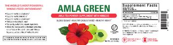 Amla Green Amla Tea Powder with Hibiscus - tea powder supplement