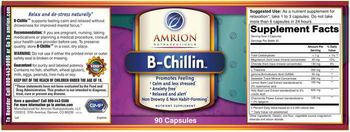 Amrion Nutraceuticals B-Chillin - nutrient supplement