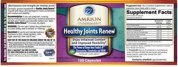 Amrion Nutraceuticals Healthy Joints Renew - nutrient supplement