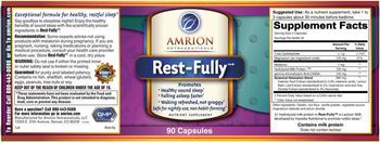 Amrion Nutraceuticals Rest-Fully - nutrient supplement