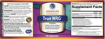 Amrion Nutraceuticals True NRG - nutrient supplement