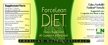 AN American Nutriceuticals ForceLean Diet - supplement