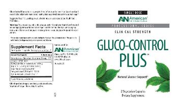 AN American Nutriceuticals Gluco-Control Plus - supplement