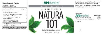 AN American Nutriceuticals Natura 101 - herbal supplement