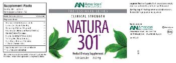 AN American Nutriceuticals Natura 301 - herbal supplement