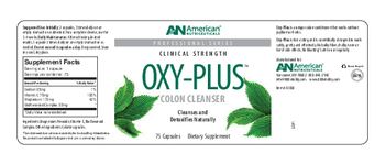 AN American Nutriceuticals Oxy-Plus Colon Cleanser - supplement