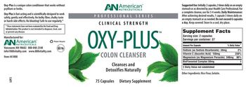 AN American Nutriceuticals Oxy-Plus Colon Cleanser - supplement