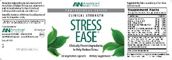 AN American Nutriceuticals Stress Ease - supplement