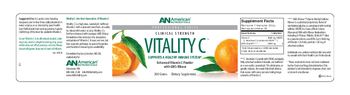AN American Nutriceuticals Vitality C - supplement