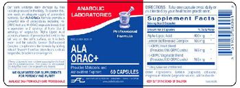 Anabolic Laboratories ALA ORAC+ - 