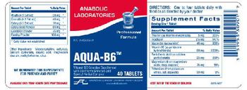 Anabolic Laboratories Aqua-B6 - vitamin b6 complex supplement with electrolyte minerals and special herbal complex
