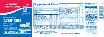Anabolic Laboratories Aved-Kids Natural Berry Flavor - supplement