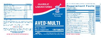 Anabolic Laboratories AVED-Multi - multiple vitaminmineral supplement