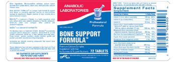 Anabolic Laboratories Bone Support Formula - premium calcium complex supplement with soy isoflavones support nutrients