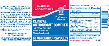 Anabolic Laboratories Clinical Antioxidant Complex - supplement