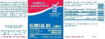 Anabolic Laboratories Clinical D3 5,000 IU - 