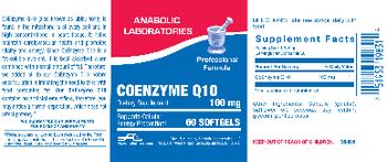 Anabolic Laboratories Coenzyme Q10 100 mg - supplement