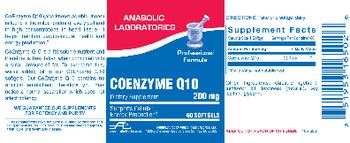 Anabolic Laboratories Coenzyme Q10 200 mg - supplement