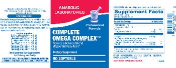 Anabolic Laboratories Complete Omega Complex - professional formula