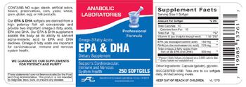 Anabolic Laboratories EPA & DHA - supplement