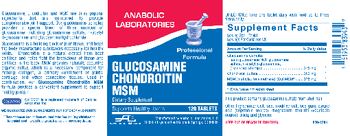 Anabolic Laboratories Glucosamine Chondroitin MSM - supplement