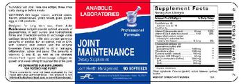 Anabolic Laboratories Joint Maintenance - supplement