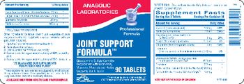 Anabolic Laboratories Joint Support Formula - glucosamine sulfate complex supplement with bromelain vitamins minerals and herbs
