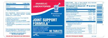 Anabolic Laboratories Joint Support Formula - glucosamine sulfate complex supplement with bromelain vitamins mineral and herbs