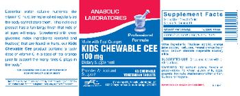 Anabolic Laboratories Kids Chewable Cee 100 mg - supplement