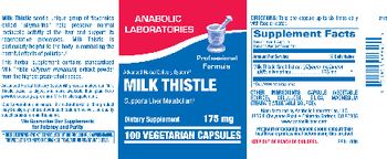 Anabolic Laboratories Milk Thistle 175 mg - supplement