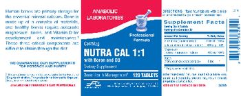 Anabolic Laboratories Nutra Cal 1:1 - supplement