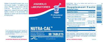 Anabolic Laboratories Nutra-Cal - calciummagnesium complex supplement