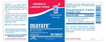 Anabolic Laboratories Osatate - supplement
