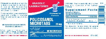 Anabolic Laboratories Policosanol Microtabs 23 mg - double strength cardiovascular support supplement